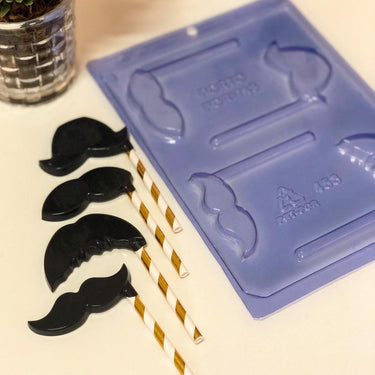Forma Simples Acetato - Pirulito Bigodes - PF453